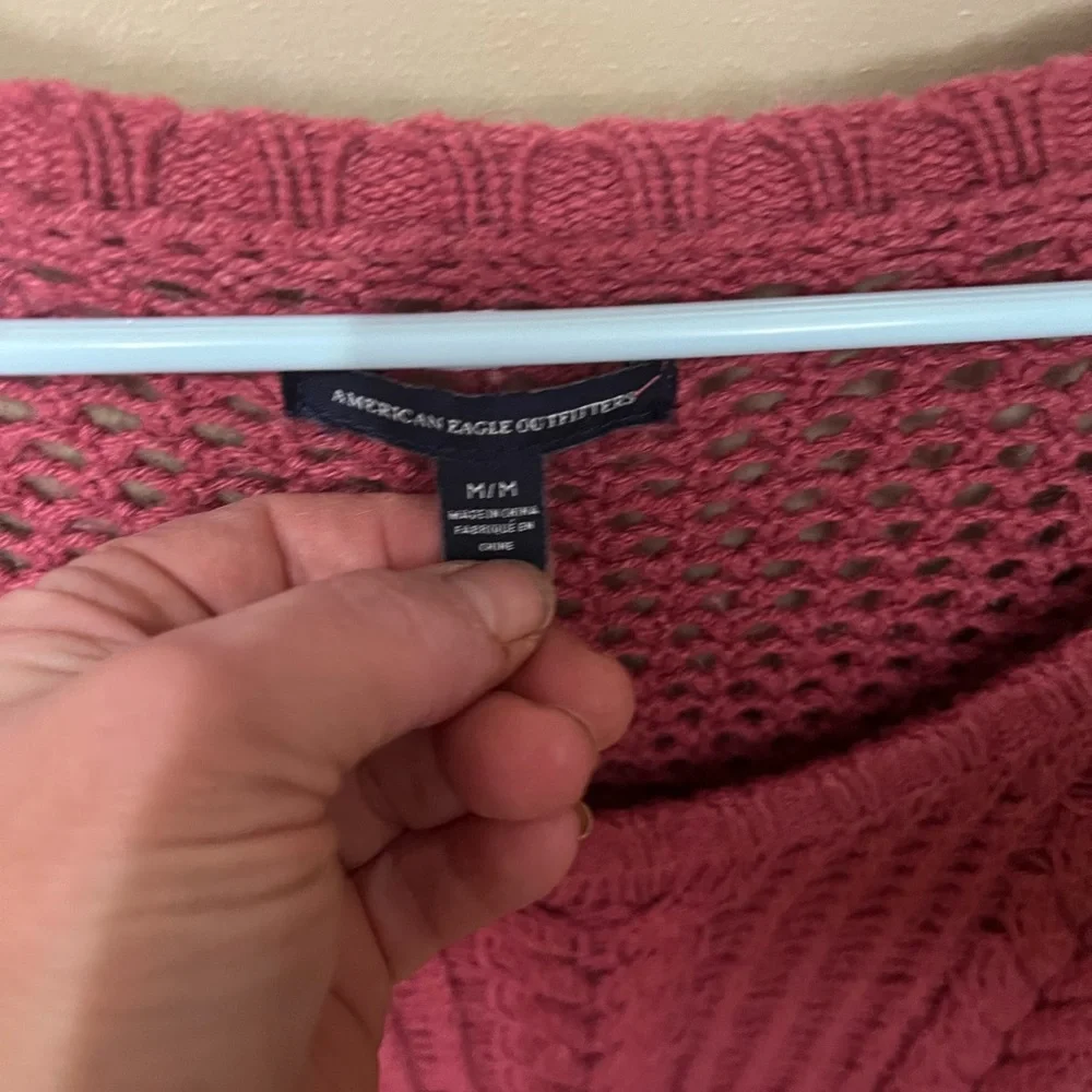American Eagle Outfitters Women's Rose Knit Sweater